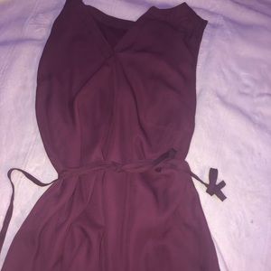 Purple tie dress